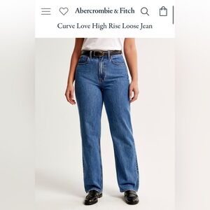 Brand new Abercrombie and Fitch curve love, loose jeans
